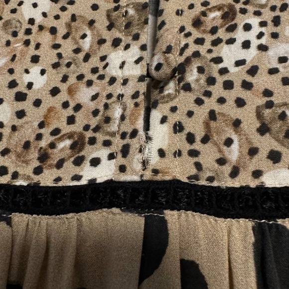 Anthropologie | Conditions Apply | Spotted Animal Print Long Sleeve Mini Dress S - Picture 8 of 10